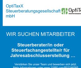 Steuerberater/in oder Steuerfachangestellte/r für Jahresabschlusserstellung (m/w/d)