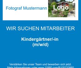 Kindergärtner/-in (m/w/d)