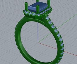 3D Skizze Verlobungsring