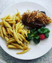 Badischer Zwiebelrostbraten mit Schupfnudeln