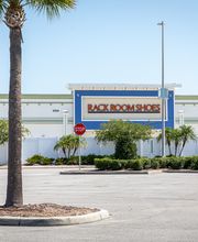 Parking Lot Entrance with Signage