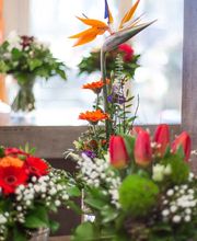 Holzschuh Blumen Bild 4