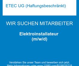 Elektroinstallateur (m/w/d)