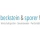 beckstein & sporer! Wirtschaftsprüfer Steuerberater PartGmbB