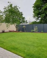 Zaunbau und Rollrasen