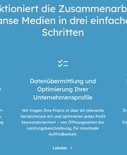 So arbeitet Hanse Medien: In drei klaren Schritten zur besseren Online-Sichtbarkeit – Analyse, Optimierung und nachhaltige Betreuung.