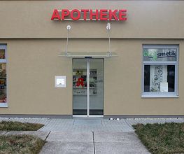 Aussenansicht der Albert-Schweitzer-Apotheke