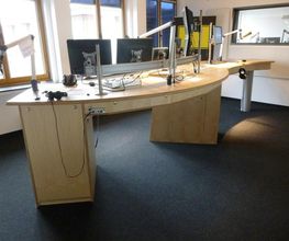 Hörfunkstudio vom Tischler
