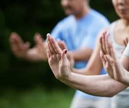 Ecole d'arts taoïstes Genève - Méditation Chi en groupe extérieur