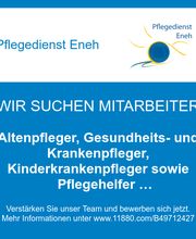 Altenpfleger, Gesundheits- und Krankenpfleger, Kinderkrankenpfleger sowie Pflegehelfer (m/w/d)