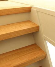 ... wird zu einer schicken Wohnraumtreppe zum Dachgeschoss.