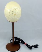 Straußenei Lampe