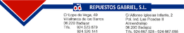 REPUESTOS GABRIEL S.L.