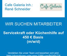 Servicekraft oder Küchenhilfe auf 450 € Basis (m/w/d)
