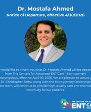 Dr. Mostafa Ahmed - Notice of Departure, effective 4/30/2026