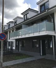 Balkongeländer Glas-Edelstahl