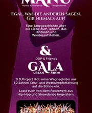 D.D.Project - Hip-Hop Tanzschule Dresden Veranstaltungsplakat für eine Tanzshow mit emotionalem Storytelling, Bühnenbild und urbanem Showcharakter.