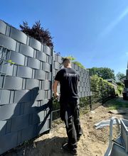 Sichtschutz eingefädelt