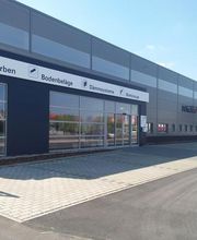 Standortbild Eingang MEGA eG Bautzen, Großhandel für Maler, Bodenleger und Stuckateure