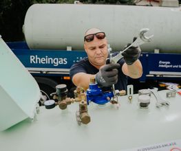 Installation Flüssiggastank - Projekt von Rheingas Krakow