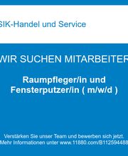 Raumpfleger/in und Fensterputzer/in ( m/w/d )