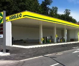 AGROLA Tankstelle in Hasle bei Burgdorf an der Thunstrasse 16; komplett überdacht mit AdBlue