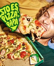 Dile a tus padres que ya comes verduras frescas y cortaditas en nuestra pizzería. #EstoEsPizzaPapá