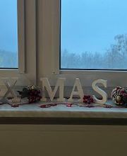 Holz-Weihnachtsschmuck "XMAS"