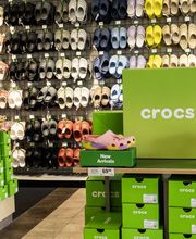 Shot of Popular Brand Section (I.e. Croc Shoe Wall)