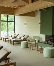 Ruhebereich der Sauna im WALD SPA im BEECH Resort Plauer See