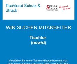 Tischler (m/w/d)