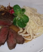 Schwäbische Tapas: Schwäbischer Zwiebelrostbraten mit Spätzle