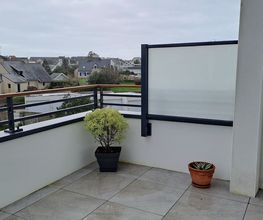 Pare-vue aluminum et verre