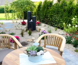 Garten im Ferienhaus Deichkörnchen Neßmersiel www.nord-sterne.de