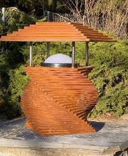 Lámparas corten de jardín