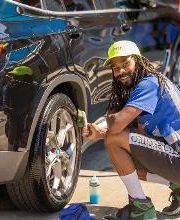 Don’t have time to get your car washed? Come on in and relax. We got this!