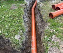 Verlegen Regenwasser