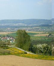 Panoramablick Gasthof Grüner Berg auf Salem, Mimmenhausen Heiligenberg und Salemer Tal