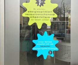 Schaufenster Wäscherei Dachau