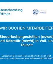 Steuerfachangestellten (m/w/d) und Sekretär (m/w/d) in Voll- und Teilzeit