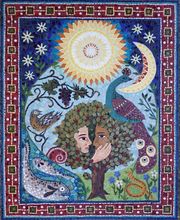SCHÖPFUNG heißt diese Mosaikarbeit. Das Bild kann in die Wand eingelassen oder frei aufgehängt werden. Ausgeführt von Irene M. Orecher
Maße: 80 x 60 cm
