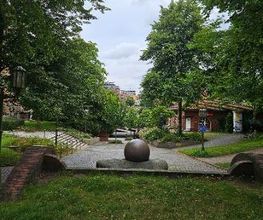 Außenansicht grüner Park