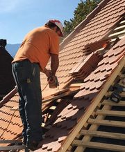 Fritz Tschanz Bedachungen, Biberschwanzdoppeldach auf Kirche Sigriswil