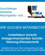 Installateur (m/w/d)  Anlagenmechaniker Sanitär-Heizung-Klimatechnik
