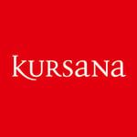 Kursana-Logo weiß auf rotem Hintergrund