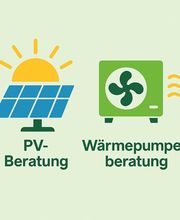Symbolgrafik für Photovoltaik- und Wärmepumpenberatung