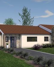 Maison moderne avec façade en parement extérieur pierre en Haute-Vienne
