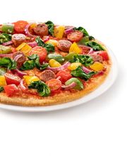 MUNDFEIN vegane Pizza Valeria mit pflanzlicher Merguez von Redefine Meat