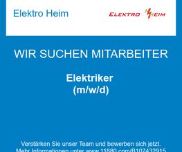 Elektriker (m/w/d)