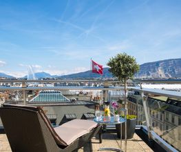 Penthouse Terrace at Warwick Geneva Hotel